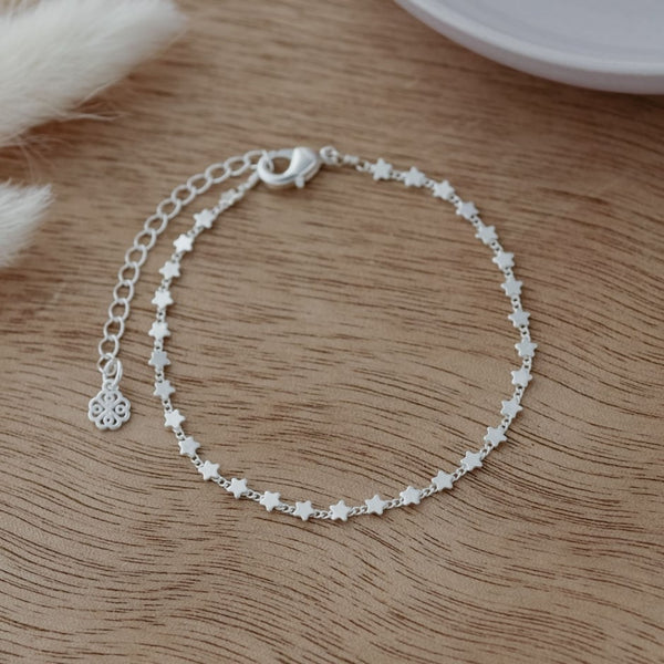 Stars Chain Bracelet | Silver