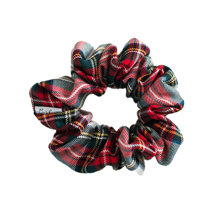 Barbays Scrunchie | Stewart White Tartan