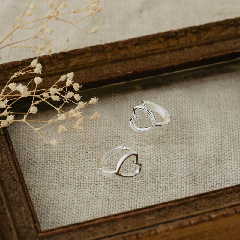 Sweetheart Hoops | Silver