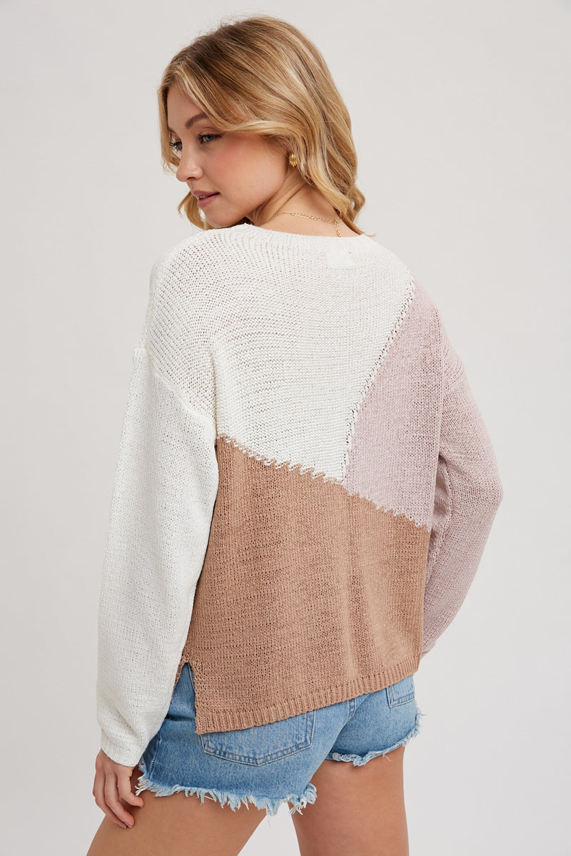 Layne Sweater | Rose Combo