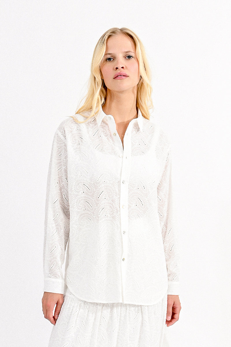 Thea Shirt | White - FINAL SALE