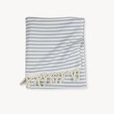 Striped Picnic Blanket | Grey - FINAL SALE