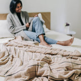 Irena Fleece Lined Throw | Clove