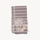 Bamboo Hand Towel | Slate Stripe