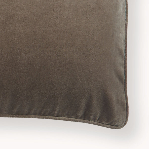 Velvet Cushion 14"x24" | Truffle