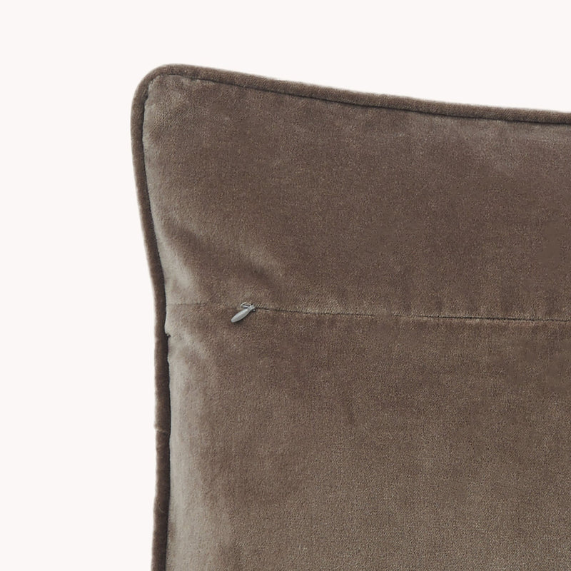 Velvet Cushion 14"x24" | Truffle