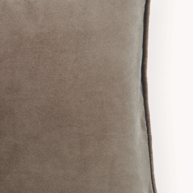 Velvet Cushion 20"x20" | Truffle