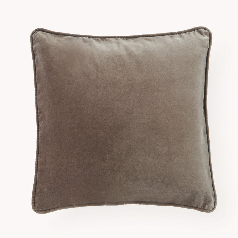 Velvet Cushion 20"x20" | Truffle