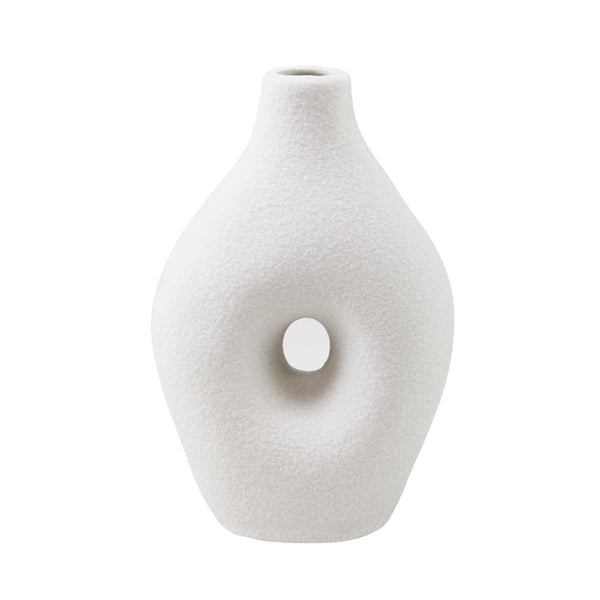 Small Circle Vase | White