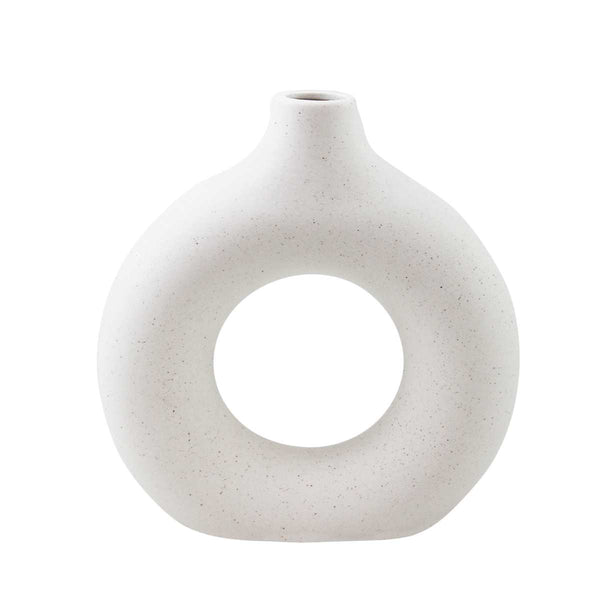 Large Circle Vase | White