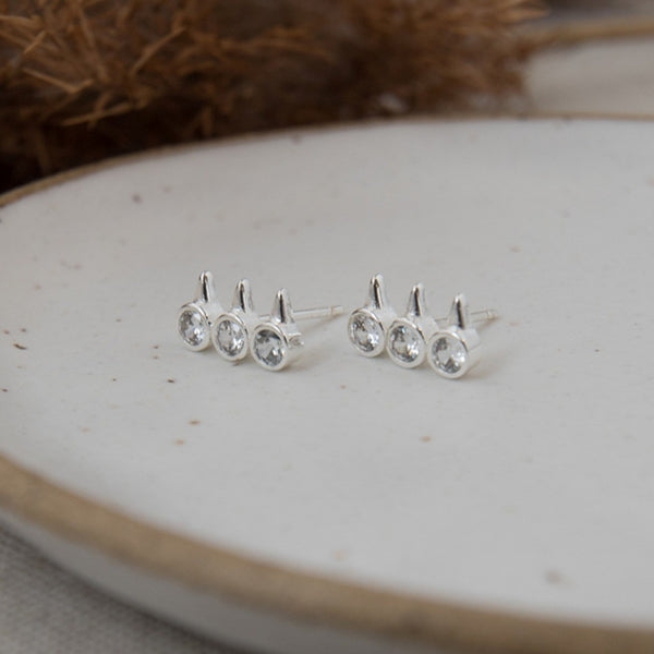 Temptress Studs | Silver