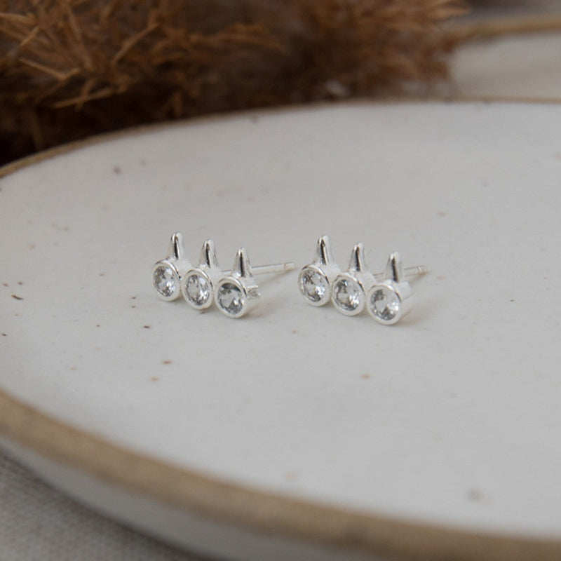 Temptress Studs | Silver