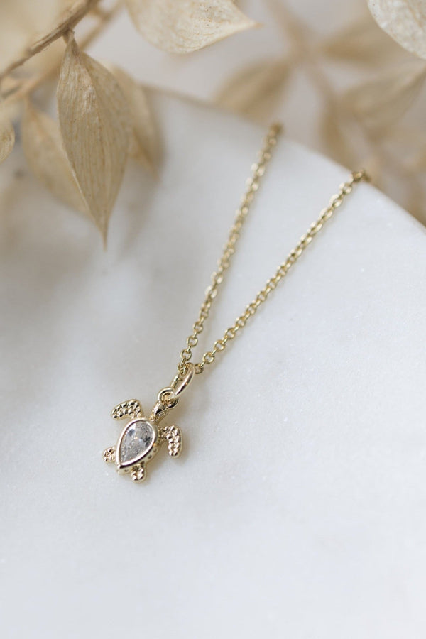 Turtle Treasure Necklace | Gold