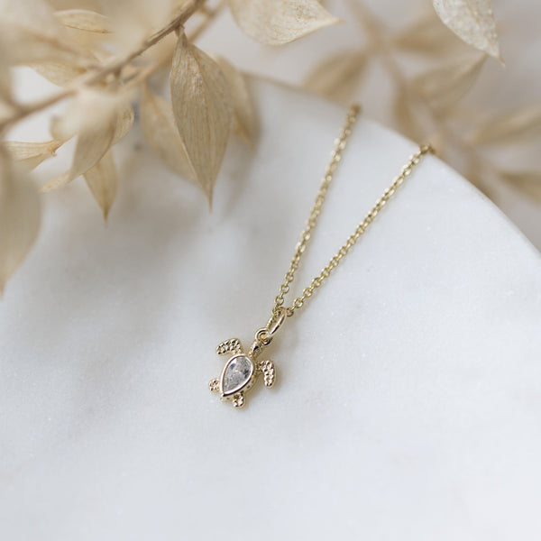 Turtle Treasure Necklace | Gold