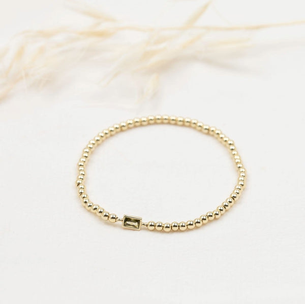 Twinkle Bracelet | Gold/Moss Green