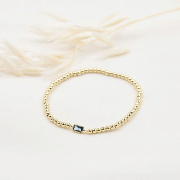 Twinkle Bracelet | Gold/Sky Blue