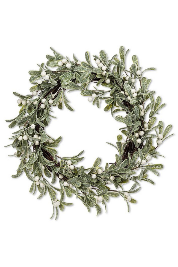 Frost Mistletoe Wreath | 17"