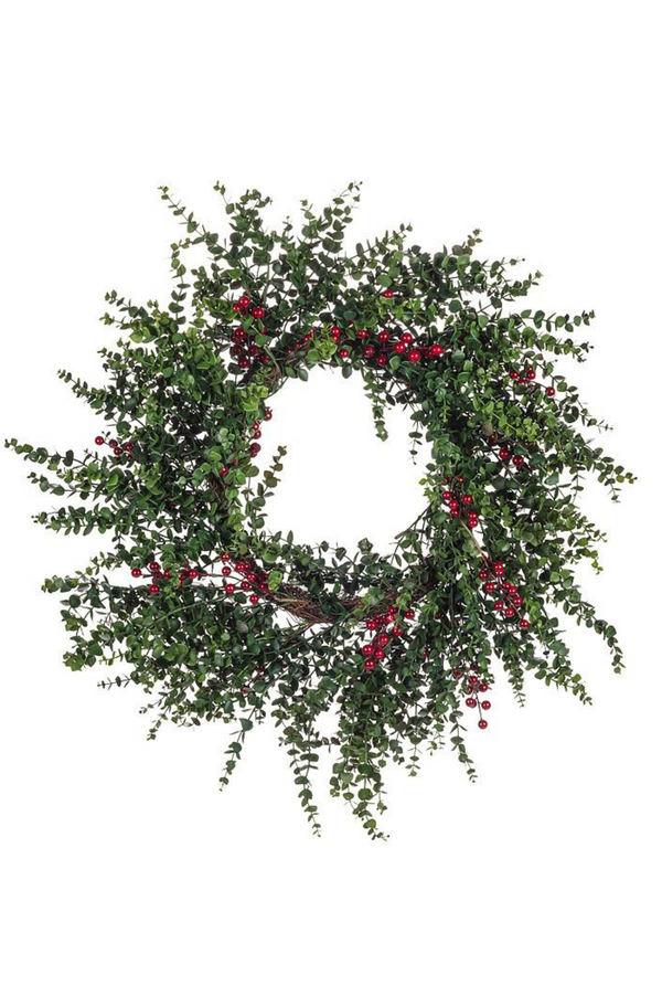 Eucalyptus & Berries Wreath | 28"