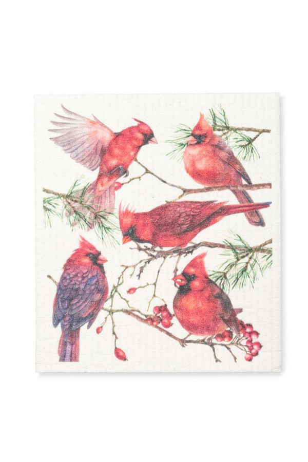 Swedish Dishcloth | Cardinals