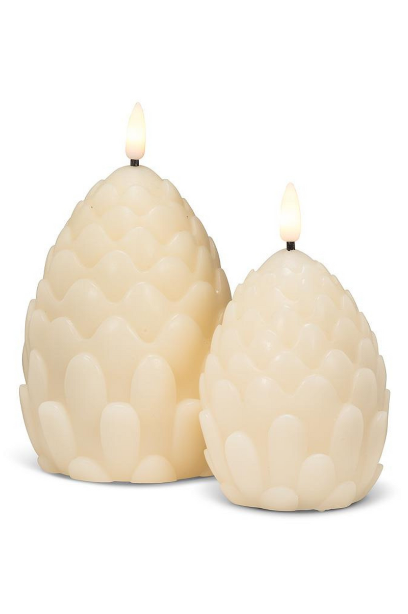 LED Pinecone Candle | Large