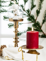 LED Pillar Candle 3x4 | Red