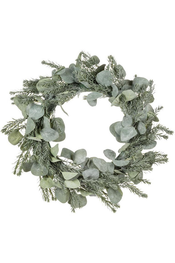Frost Pine & Eucalyptus Wreath | 16"