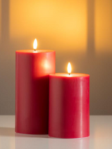 LED Pillar Candle 3x6 | Red