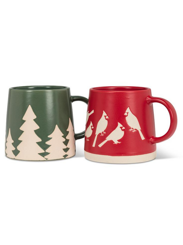Wide Base Mug | Pine Trees