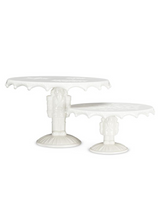 Nutcracker Pedestal Cake Plate | Small