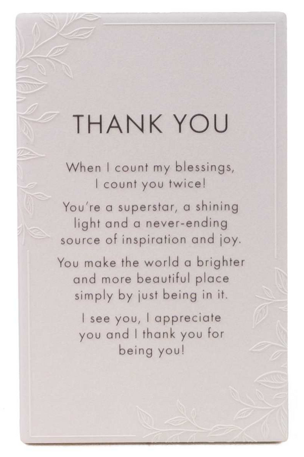 Ceramic Plaque | Thank You