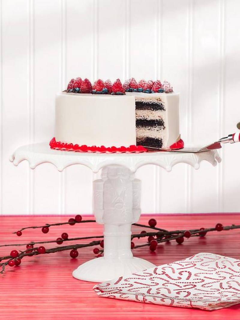 Nutcracker Pedestal Cake Plate | Large