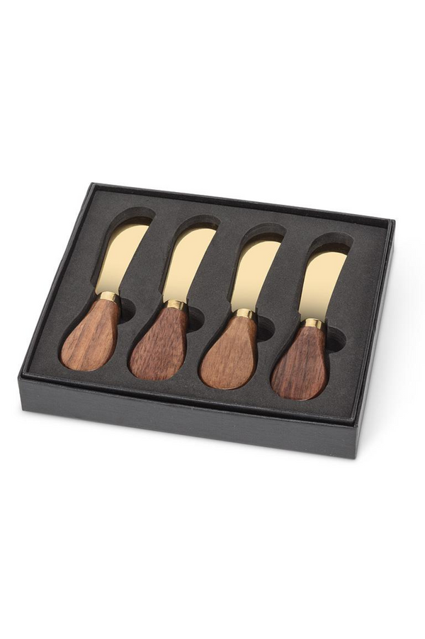 Wood Handled Pate Spreaders | Set of 4