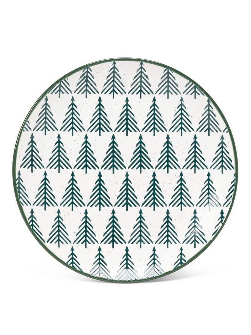 Evergreen Trees Cake Plate