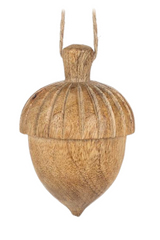 Carved Acorn Ornament