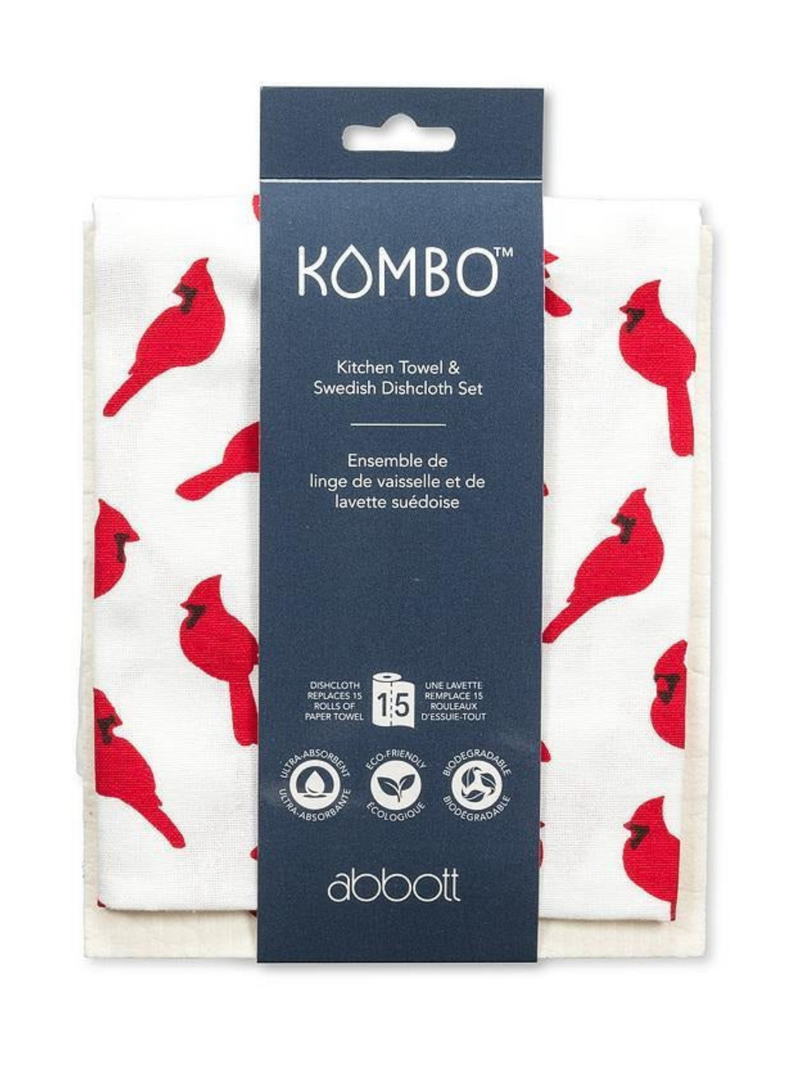 Dishcloth & Towel Set | Cardinals