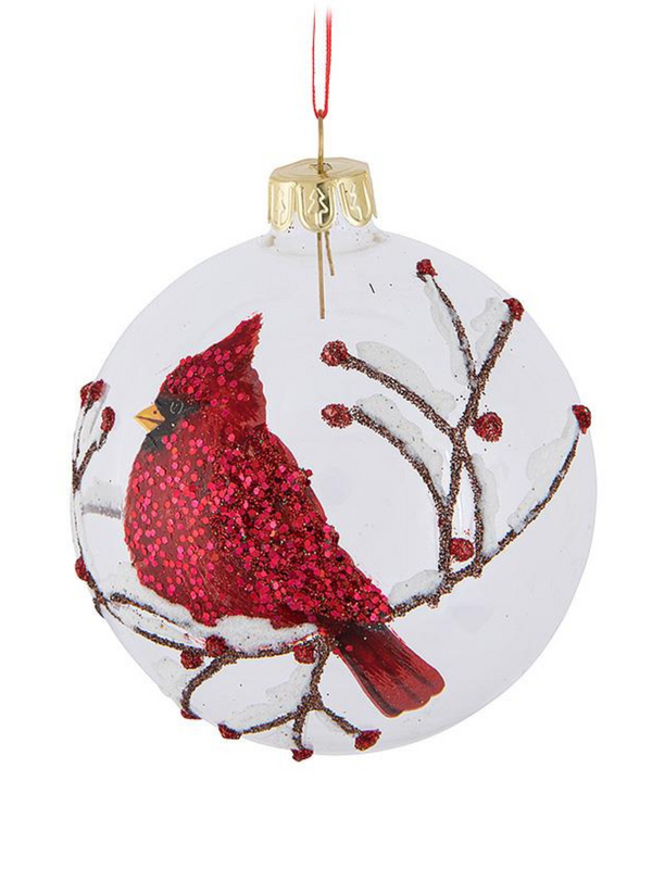 Red Cardinal Ball Ornament