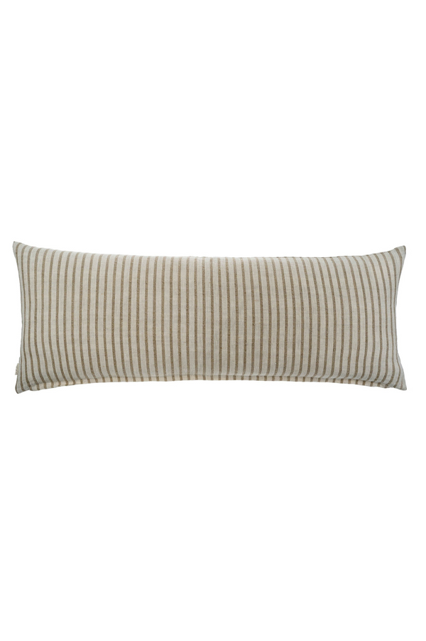Rectangular pillow with a subtle pattern on a white background