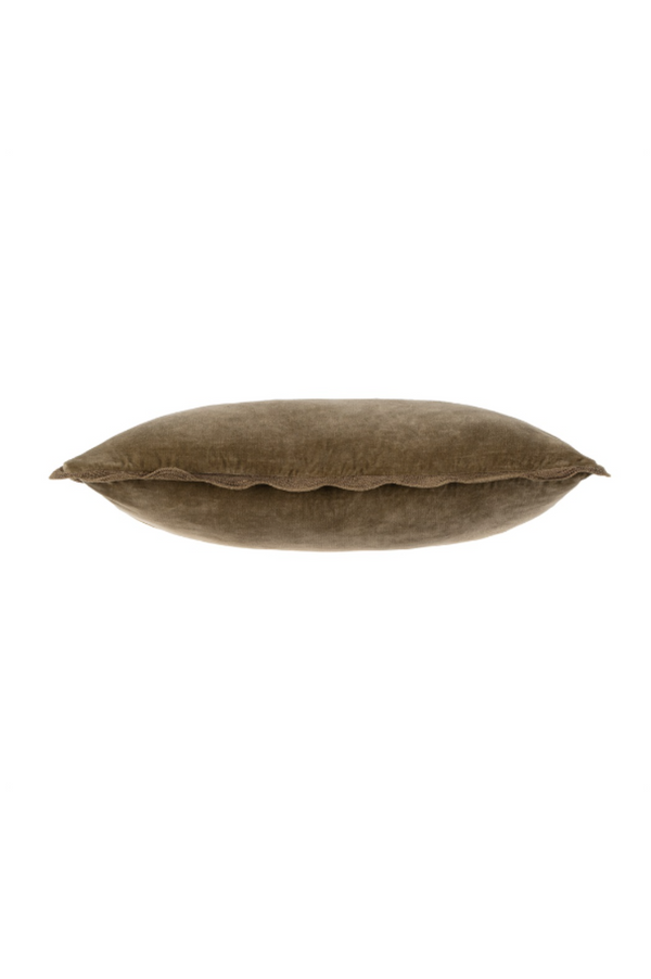 Brown pillow on a white background