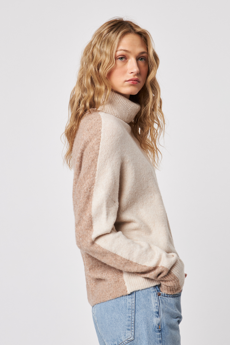 Tino Pullover | Mink Block