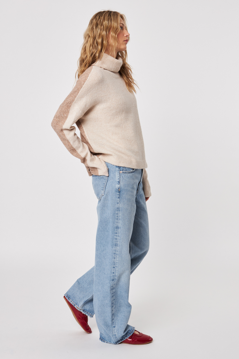 Tino Pullover | Mink Block