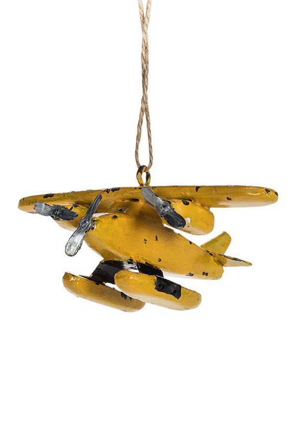 Yellow Float Plane Ornament