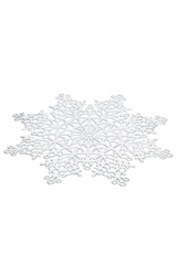 Cutout Snowflake Placemat | Silver