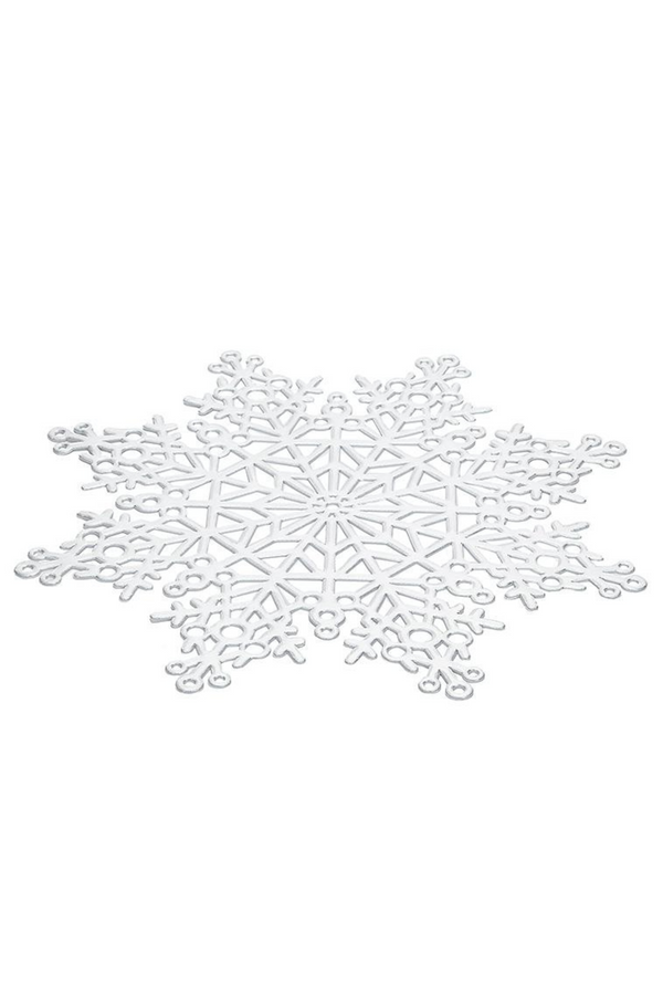 Cutout Snowflake Placemat | Silver