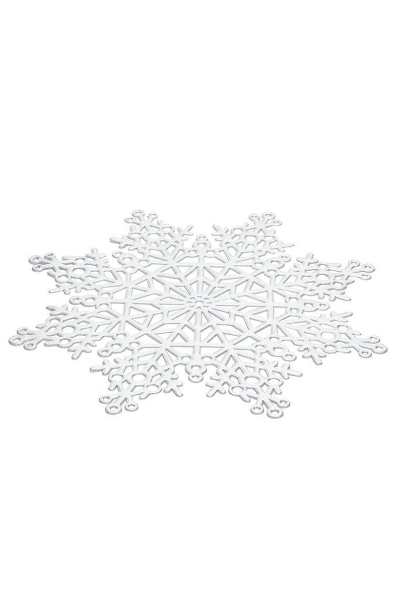 Cutout Snowflake Placemat | Silver
