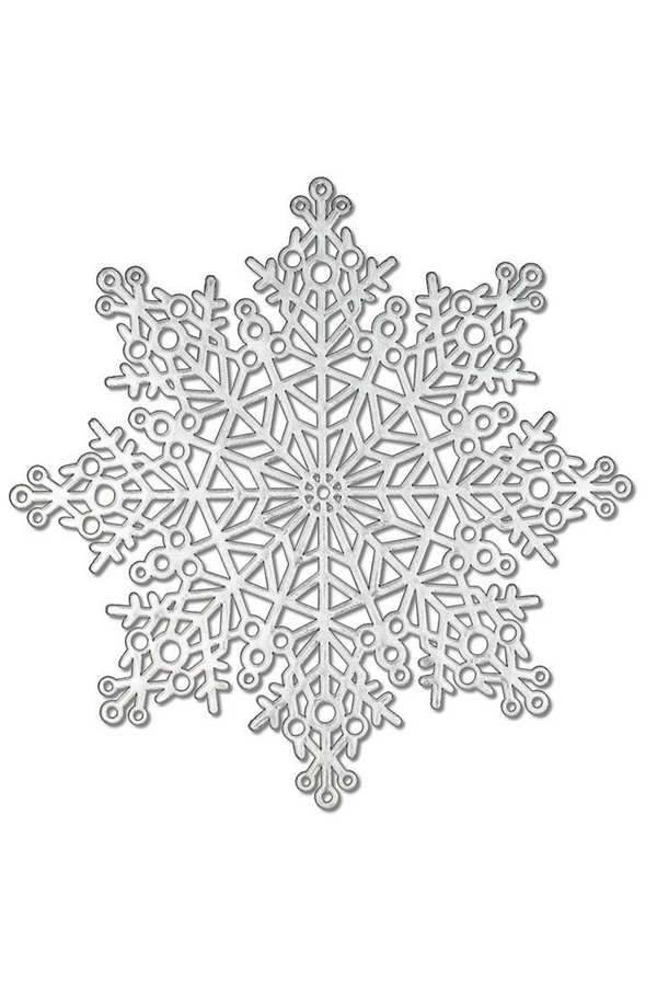 Cutout Snowflake Placemat | Silver