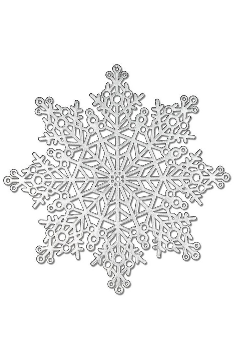 Cutout Snowflake Placemat | Silver
