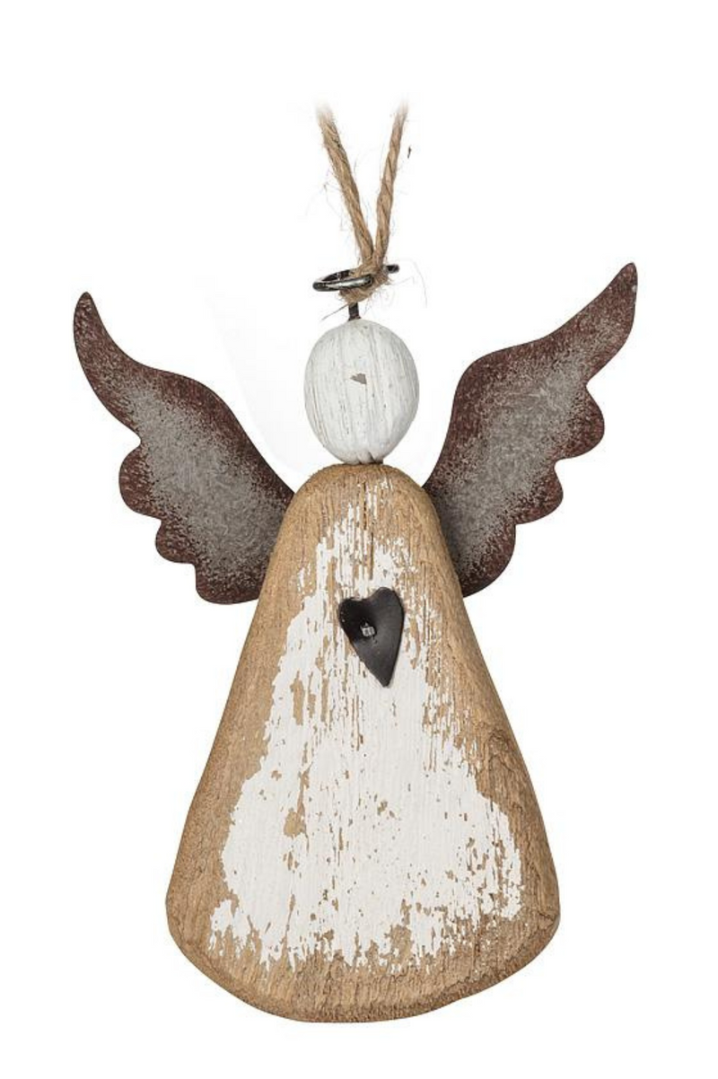 Rustic Angel Ornament