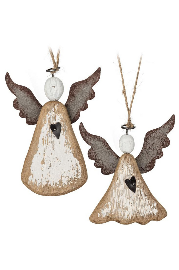Rustic Angel Ornament