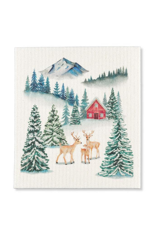 Swedish Dishcloth | Forest Cabin