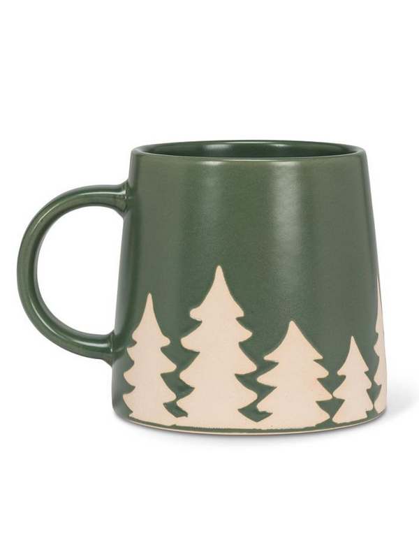 Wide Base Mug | Pine Trees
